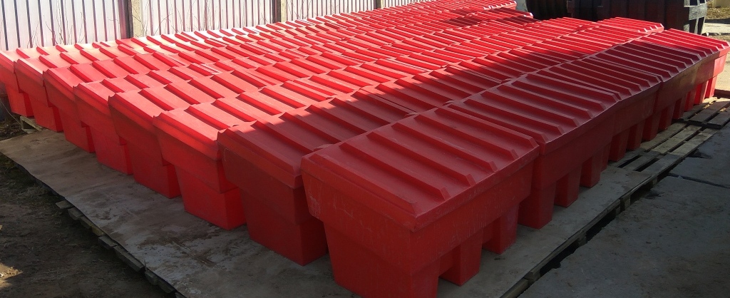 Ящики для песка пожарные 250 литров пластиковые Чистоград